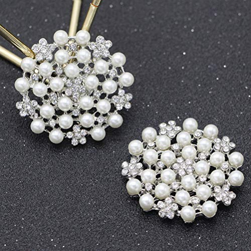 Amosfun 2 piezas clips de zapatos de diamantes de imitación moda diamante cristal hebillas de zapatos decoración de zapatos perlas adorno de zapatos para novia de fiesta