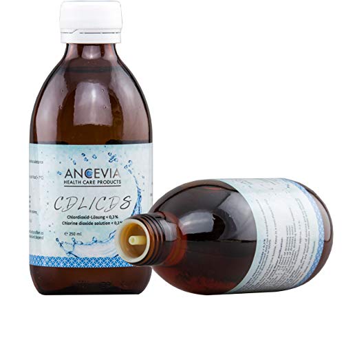 ANCEVIA - CDS - Solución de dióxido de cloro 0.3% (250 ml) - CDL – Botella de vidrio marrón – Hecha en Alemania