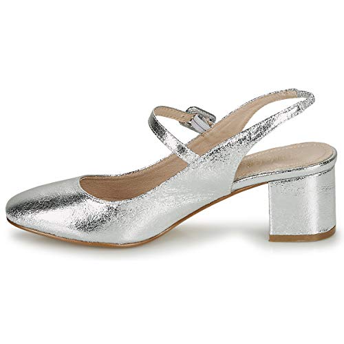 André Jonna Bailarinas Mujeres Plata - 36 - Bailarinas-Manoletinas Shoes