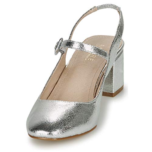 André Jonna Bailarinas Mujeres Plata - 36 - Bailarinas-Manoletinas Shoes