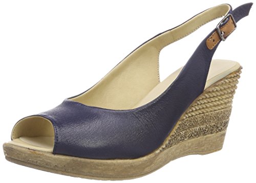 Andrea Conti 1675710, Sandalias Abiertas. Mujer, Azul Oscuro, 42 EU