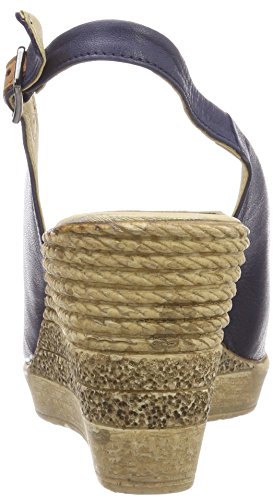 Andrea Conti 1675710, Sandalias Abiertas. Mujer, Azul Oscuro, 42 EU