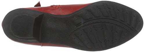 Andrea Conti 3009213 - botas de caño bajo de material sintético mujer, Rojo - Rouge (021), 36