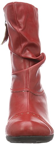 Andrea Conti 3009213 - botas de caño bajo de material sintético mujer, Rojo - Rouge (021), 36