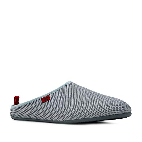 Andres Machado - Zapatillas de Estar por casa para Hombre y Mujer de Verano - Dynamic-Spring- Slippers - para Unisex Adulto - Suela de Goma Vulcanizada Resistente y Antideslizante. Gris, EU 42
