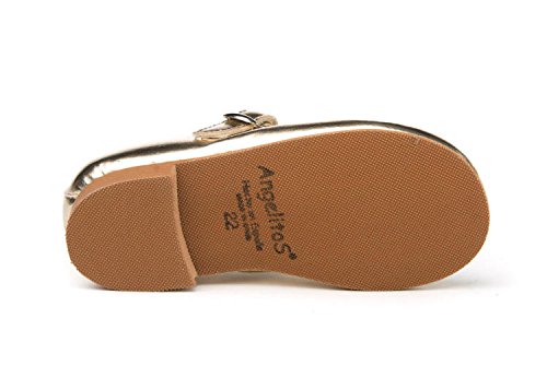 ANGELITOS Bailarinas Para Niñas Mod.1854, Calzado infantil Made In Spain (22, Platino)