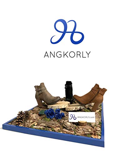 Angkorly - Zapatillas Moda Botines Botas Biker - Moto Glam Rock Chelsea Boots Mujer Efecto Piel de Serpiente pitón Multi-Correa Tacón Ancho Alto 8.5 CM - Negro 3 F3125 T 39