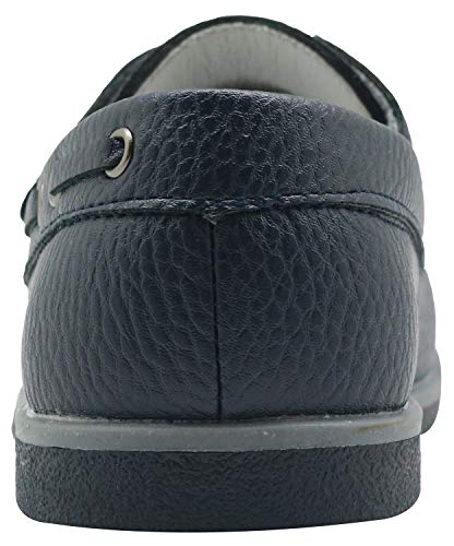 Apakowa Niños Clásicos Mocasines Planos Escolares Fiesta de Boda Zapato Negro Marrón Azul Marino