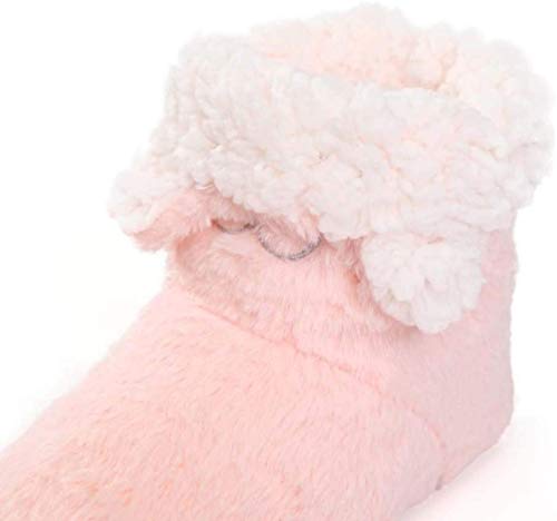 AQWESD Invierno Dibujos Animados Conejo Calcetines de Felpa Botas de Mujer Zapatillas Botas Damas Botas de Felpa mullidas Botas de Piso Goma Antideslizante de Fondo Suave para Mantener el Calor