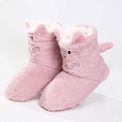 AQWESD Invierno Dibujos Animados Conejo Calcetines de Felpa Botas de Mujer Zapatillas Botas Damas Botas de Felpa mullidas Botas de Piso Goma Antideslizante de Fondo Suave para Mantener el Calor