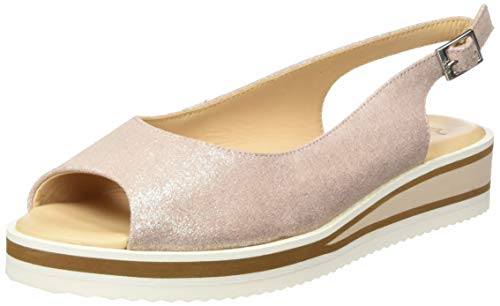 ARA Durban, Sandalias con Punta Abierta Mujer, Oro Rosa Dorado 08, 41.5 EU