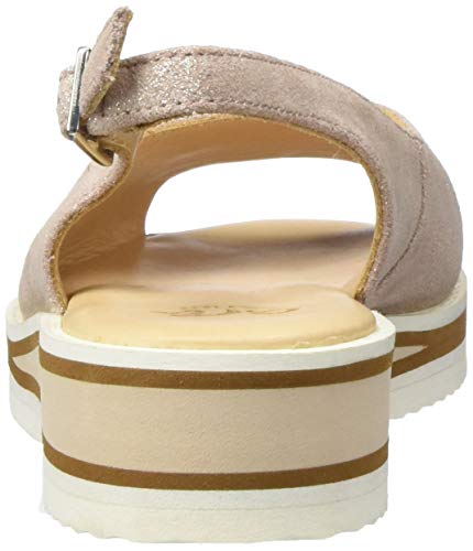 ARA Durban, Sandalias con Punta Abierta Mujer, Oro Rosa Dorado 08, 41.5 EU