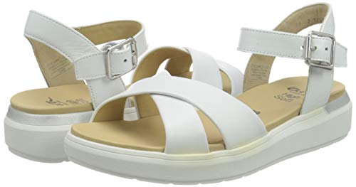 ara Ibiza 1232301, Sandalia con Pulsera Mujer, Blanco (Weiss 06), 42 EU