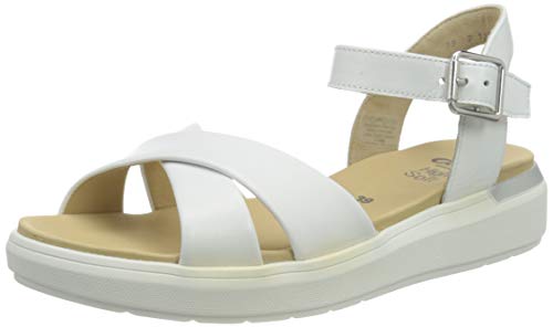 ara Ibiza 1232301, Sandalia con Pulsera Mujer, Blanco (Weiss 06), 42 EU