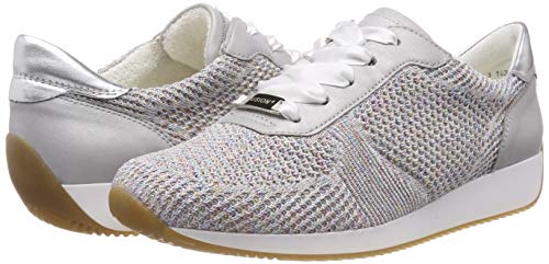 ara Lissabon 1224027, Zapatillas Mujer, Gris (Candy-Weiss, Sasso/Silber 21), 37 EU