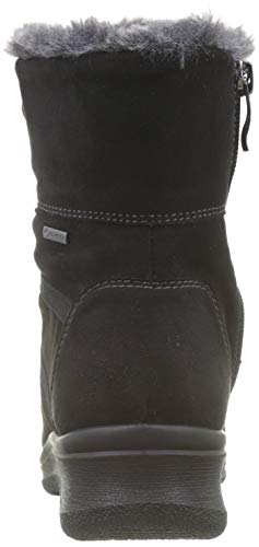 ara München 1248507, Botas de Nieve Mujer, Negro (Schwarz/Graphite 65), 42 EU