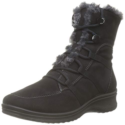 ara München 1248507, Botas de Nieve Mujer, Negro (Schwarz/Graphite 65), 42 EU