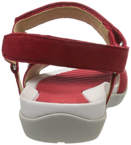 ara Nepal, Sandalia con Pulsera Mujer, Rojo (Rot 76), 40 EU