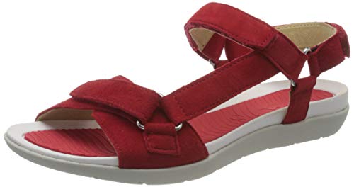 ara Nepal, Sandalia con Pulsera Mujer, Rojo (Rot 76), 40 EU