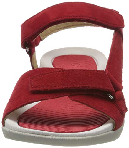 ara Nepal, Sandalia con Pulsera Mujer, Rojo (Rot 76), 40 EU