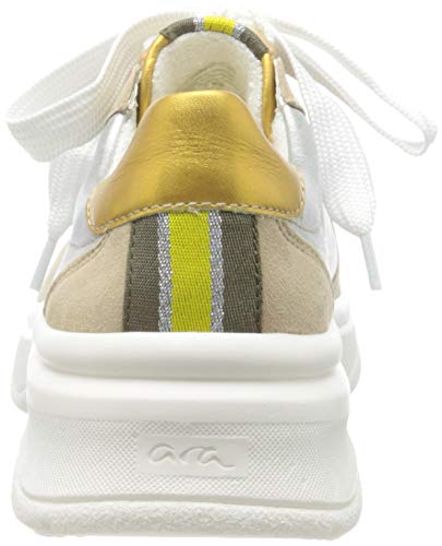ARA Roma, Zapatillas Mujer, Amarillo Camel Oro Blanco Amarillo 07, 37 EU