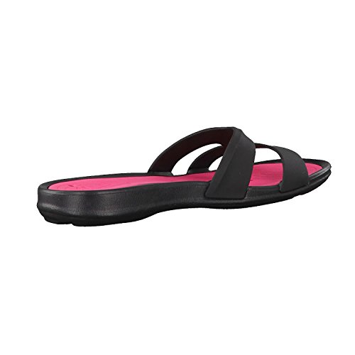 Arena Athena Woman Hook, Zapatos de Playa y Piscina para Mujer, Multicolor (Black/Fuchsia 509), 39 EU