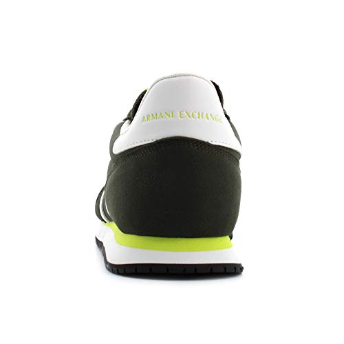 Armani Exchange Rio Retro Running, Zapatillas Hombre, Fango Off White, 43 EU