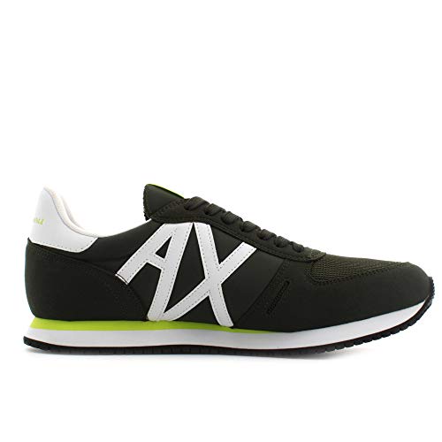 Armani Exchange Rio Retro Running, Zapatillas Hombre, Fango Off White, 43 EU