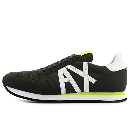 Armani Exchange Rio Retro Running, Zapatillas Hombre, Fango Off White, 43 EU