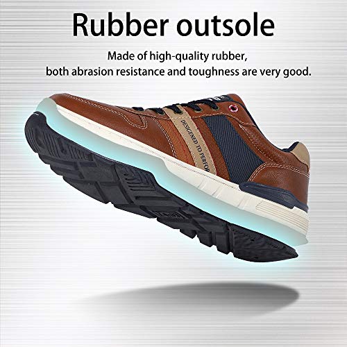 ARRIGO BELLO Zapatillas Hombre Zapatos de Casual Sneakers Vestir Deportivas Confort Jogging Transpirables Sneaker Talla 41-46(Azul, 45)