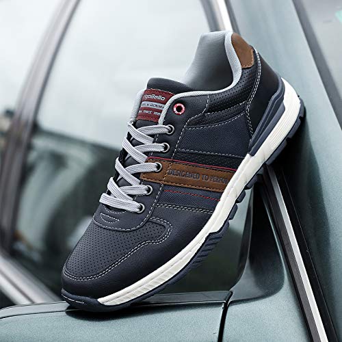 ARRIGO BELLO Zapatillas Hombre Zapatos de Casual Sneakers Vestir Deportivas Confort Jogging Transpirables Sneaker Talla 41-46(Azul, 45)