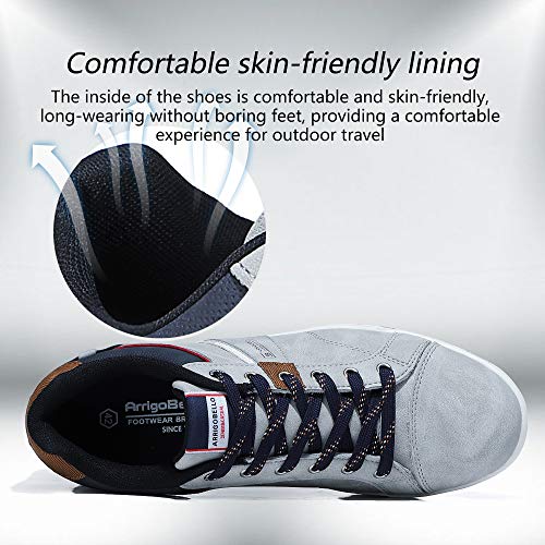 ARRIGO BELLO Zapatos Hombre Vestir Casual Deportivas Zapatillas Sneakers Caminar Correr Deportivas Gimnasio Moda cómodo Viajar Talla 41-46 (Azul, Numeric_44)