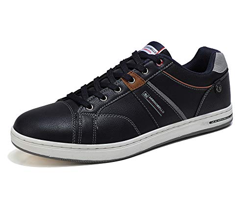 ARRIGO BELLO Zapatos Hombre Vestir Casual Deportivas Zapatillas Sneakers Caminar Correr Deportivas Gimnasio Moda cómodo Viajar Talla 41-46 (Azul, Numeric_44)