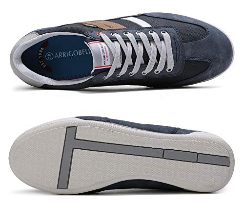 ARRIGO BELLO Zapatos Hombre Vestir Casual Zapatillas Deportivas Running Sneakers Corriendo Transpirable Tamaño 40-46 (43 EU, F Azul Claro)