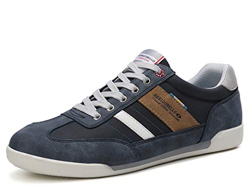 ARRIGO BELLO Zapatos Hombre Vestir Casual Zapatillas Deportivas Running Sneakers Corriendo Transpirable Tamaño 40-46 (43 EU, F Azul Claro)
