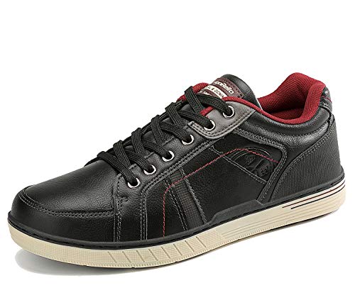 ARRIGO BELLO Zapatos Hombre Vestir Casual Zapatillas Deportivas Transpirables Gimnasio Correr Running Sneakers Al Aire Libre Tamaño 41-46 (1Negro, Numeric_41)