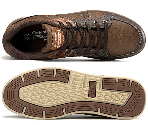 ARRIGO BELLO Zapatos Hombre Vestir Casual Zapatillas Deportivas Transpirables Gimnasio Correr Running Sneakers Al Aire Libre Tamaño 41-46 (Marrón1, Numeric_41)