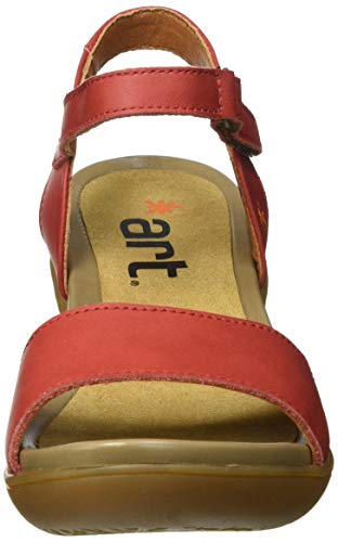 Art ALFAMA, Sandalia con talón Mujer, Coral, 38 EU