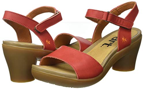 Art ALFAMA, Sandalia con talón Mujer, Coral, 38 EU