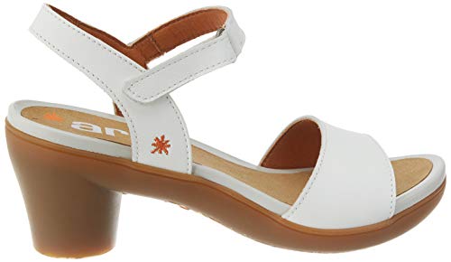 Art Alfama, Sandalias con Punta Abierta Mujer, Blanco (White White), 39 EU