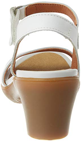 Art Alfama, Sandalias con Punta Abierta Mujer, Blanco (White White), 39 EU