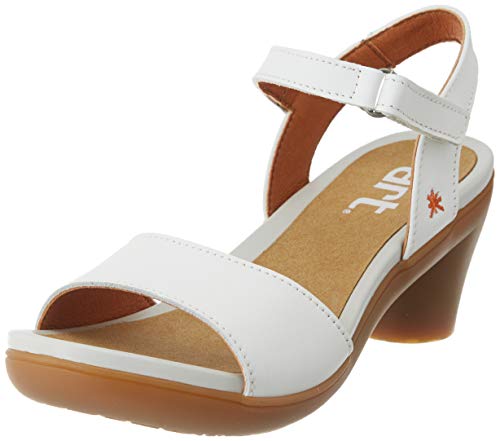 Art Alfama, Sandalias con Punta Abierta Mujer, Blanco (White White), 39 EU