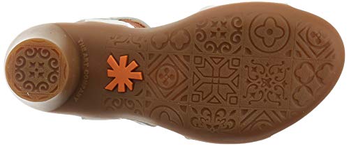 Art Alfama, Sandalias con Punta Abierta Mujer, Blanco (White White), 39 EU