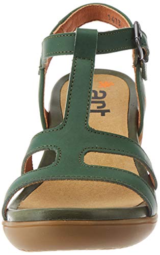 Art Alfama, Sandalias con Punta Abierta Mujer, Verde (Forest Forest), 38 EU