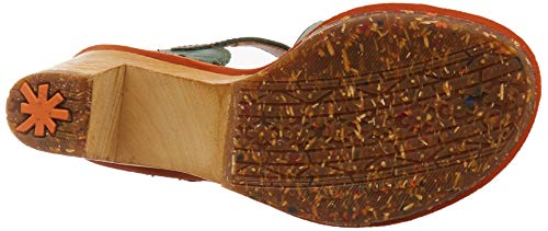 Art Amsterdam, Sandalias con Punta Abierta Mujer, Verde (Forest Forest), 36 EU