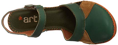 Art Amsterdam, Sandalias con Punta Abierta Mujer, Verde (Forest Forest), 36 EU