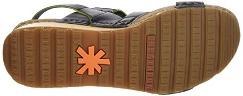 Art Borne, Sandalias con Punta Abierta Mujer, Negro (Black), 38 EU