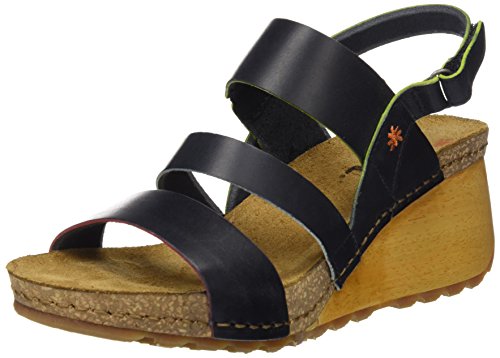 Art Borne, Sandalias con Punta Abierta Mujer, Negro (Black), 38 EU