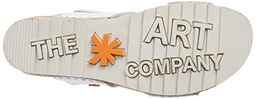 Art Creta, Sandalias con Punta Abierta Mujer, Multicolor (White/Sky White/Sky), 40 EU