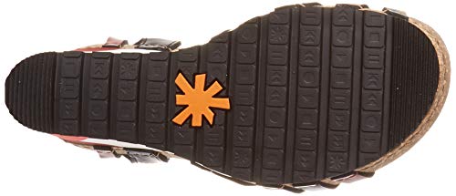 Art Güell, Sandalia con Pulsera Mujer, Multicolor (Burdeos/Black Burdeos/Black), 39 EU
